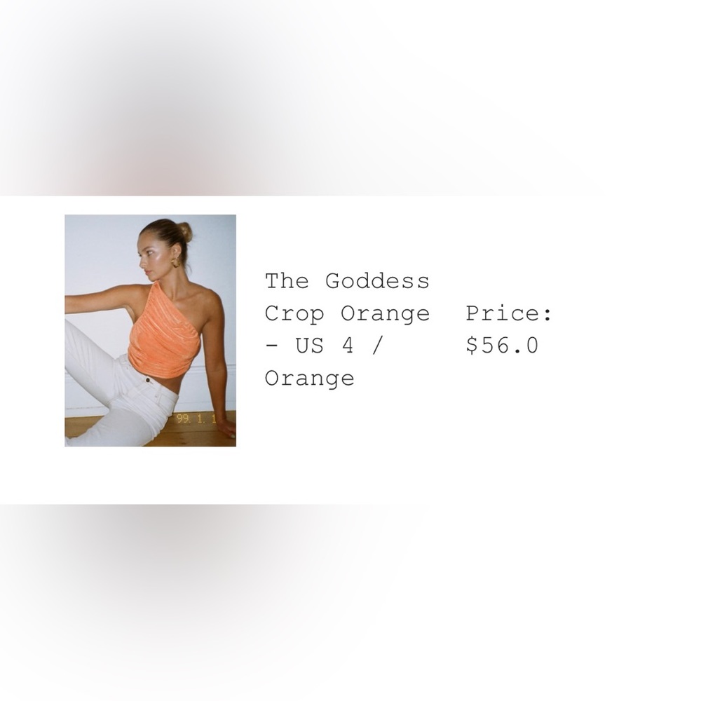 Princess Polly Orange Asymmetrical Top